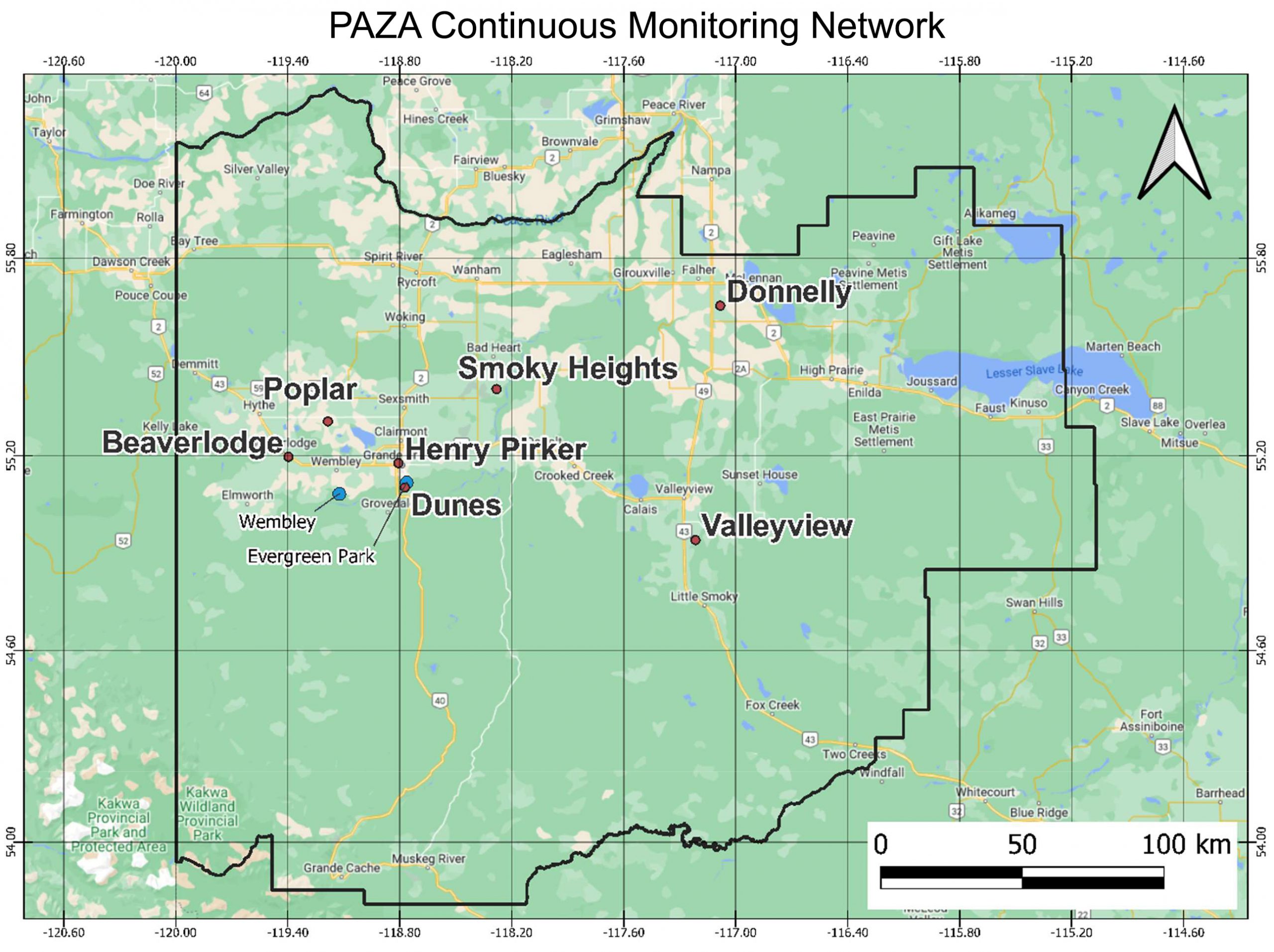 PAZA Region Overview Map